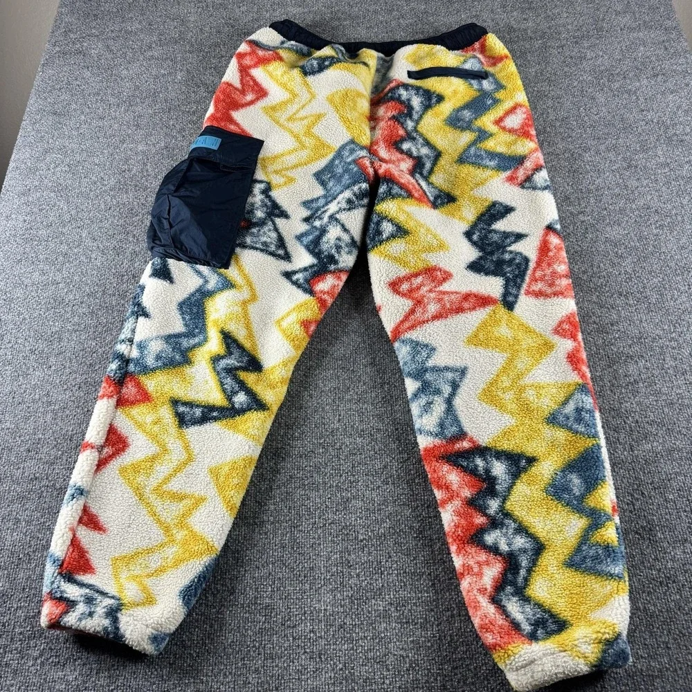 Jordan Sweatpants Mens L Multicolor Sherpa Fleece Joggers Elastic Waist Pockets